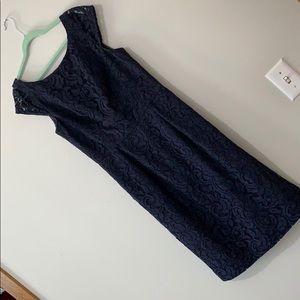 JCrew Navy Lace Dress